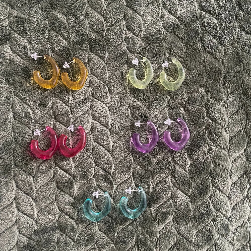 Neon Jelly Earrings